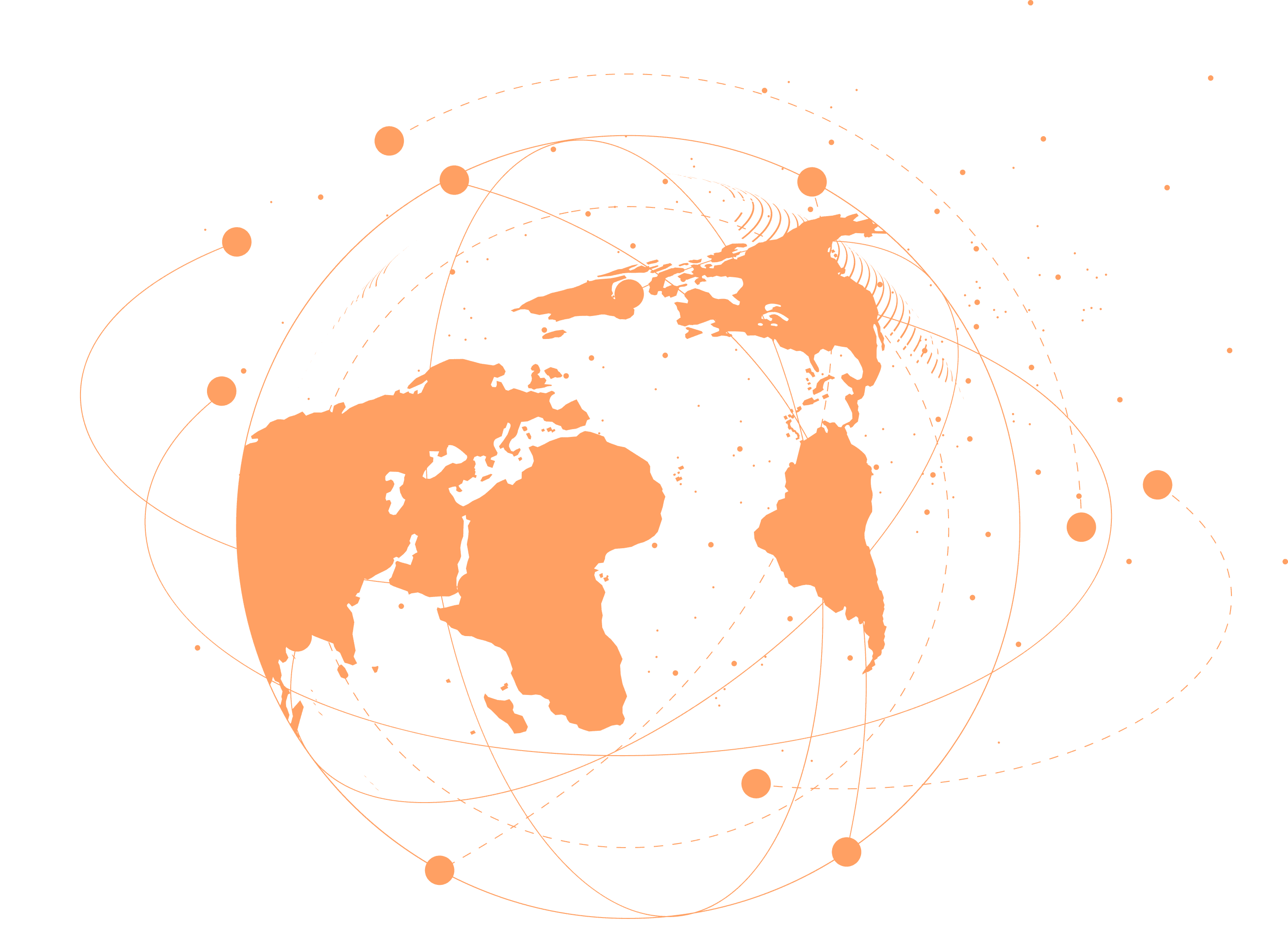 World map — Smmfollowom global reach